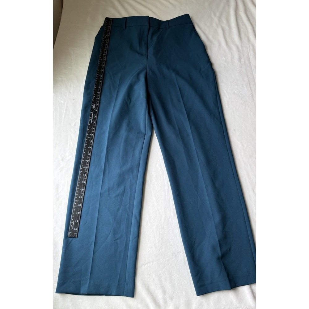 Rachel Zoe Turquoise Blue Wide Leg Professional Office Dress Pant Size 10 - Picture 5 of 14